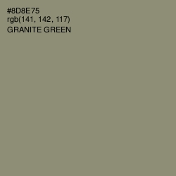 #8D8E75 - Granite Green Color Image